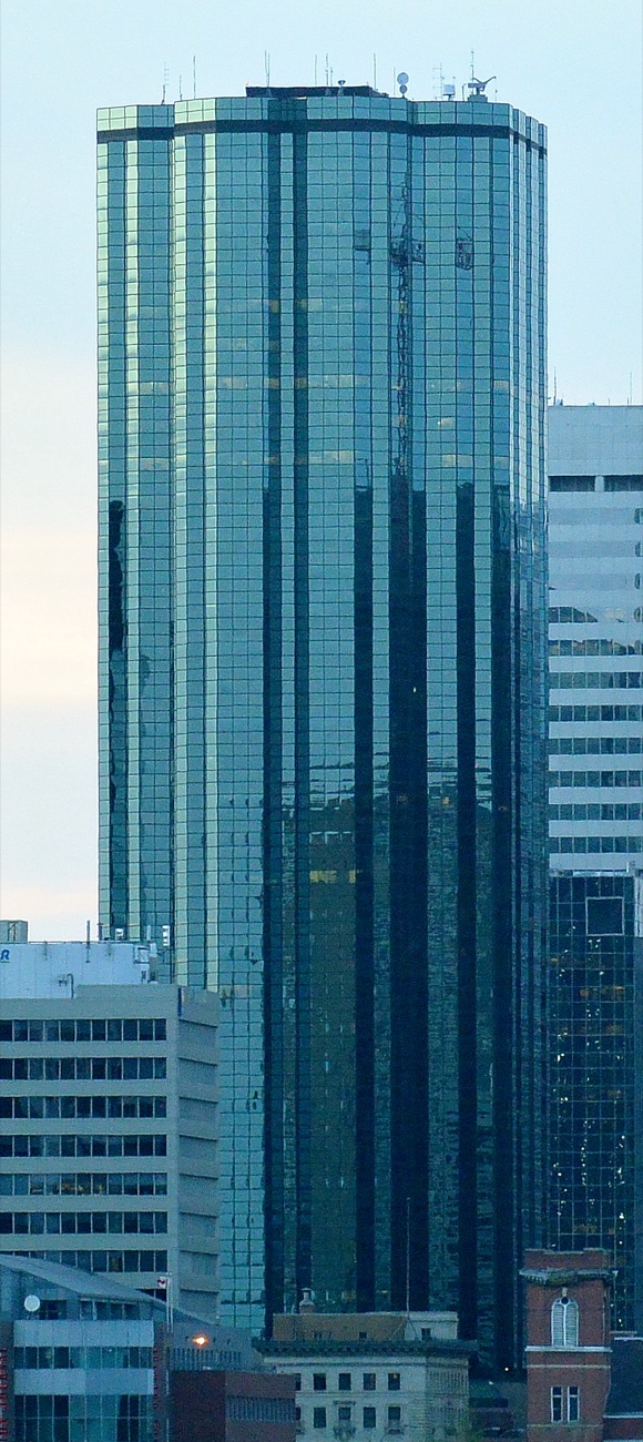 Manulife Place tower in downtown Edmonton, where our office is on the 34th floor.